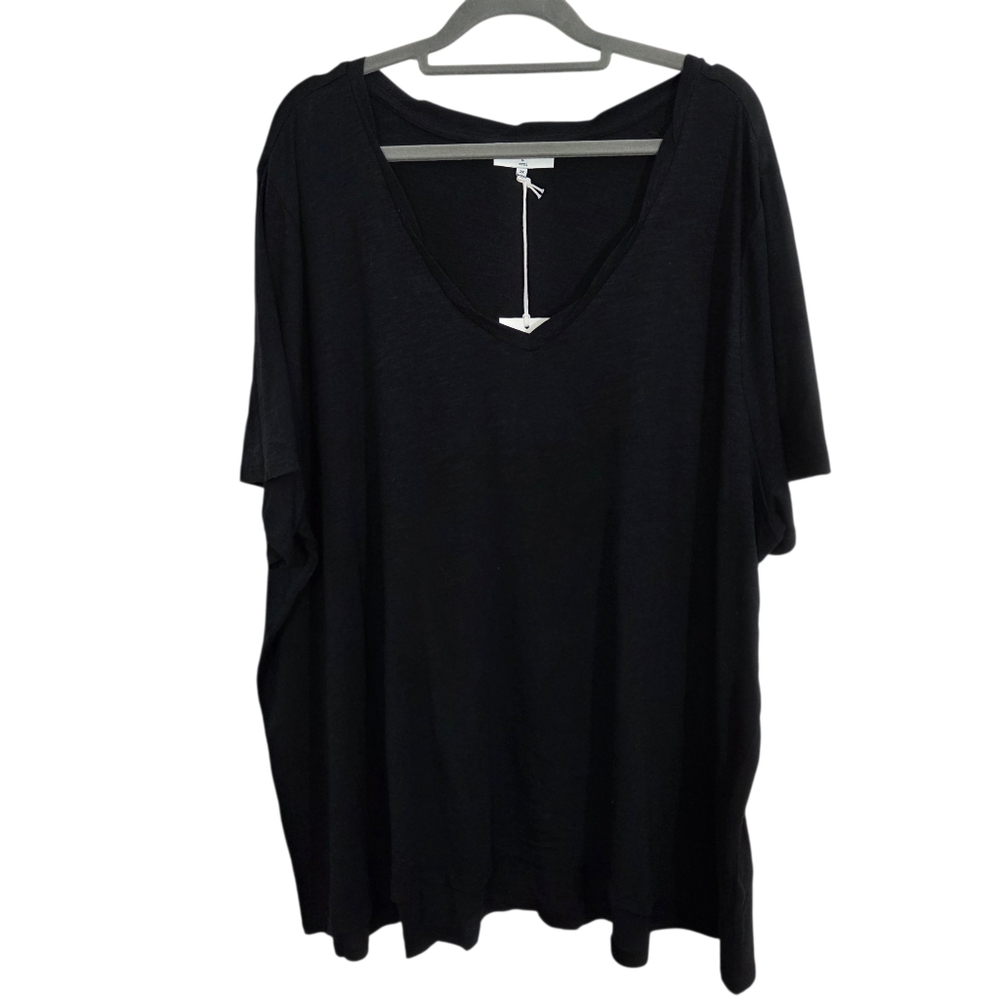 NWT NYDJ Forever Comfort Short-Sleeve Twist V-Neck Tee T-shirt Size 2X Comfy